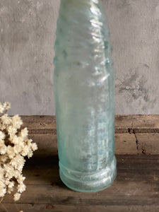 Antique Soft Aqua Cordial Bottle.