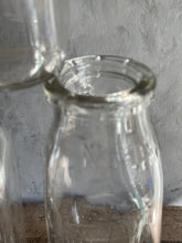 Load image into Gallery viewer, Vintage Square Half Pint Milk Bottles - Set of 3.