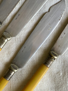 Antique Bone Handled Fish Knives - UK