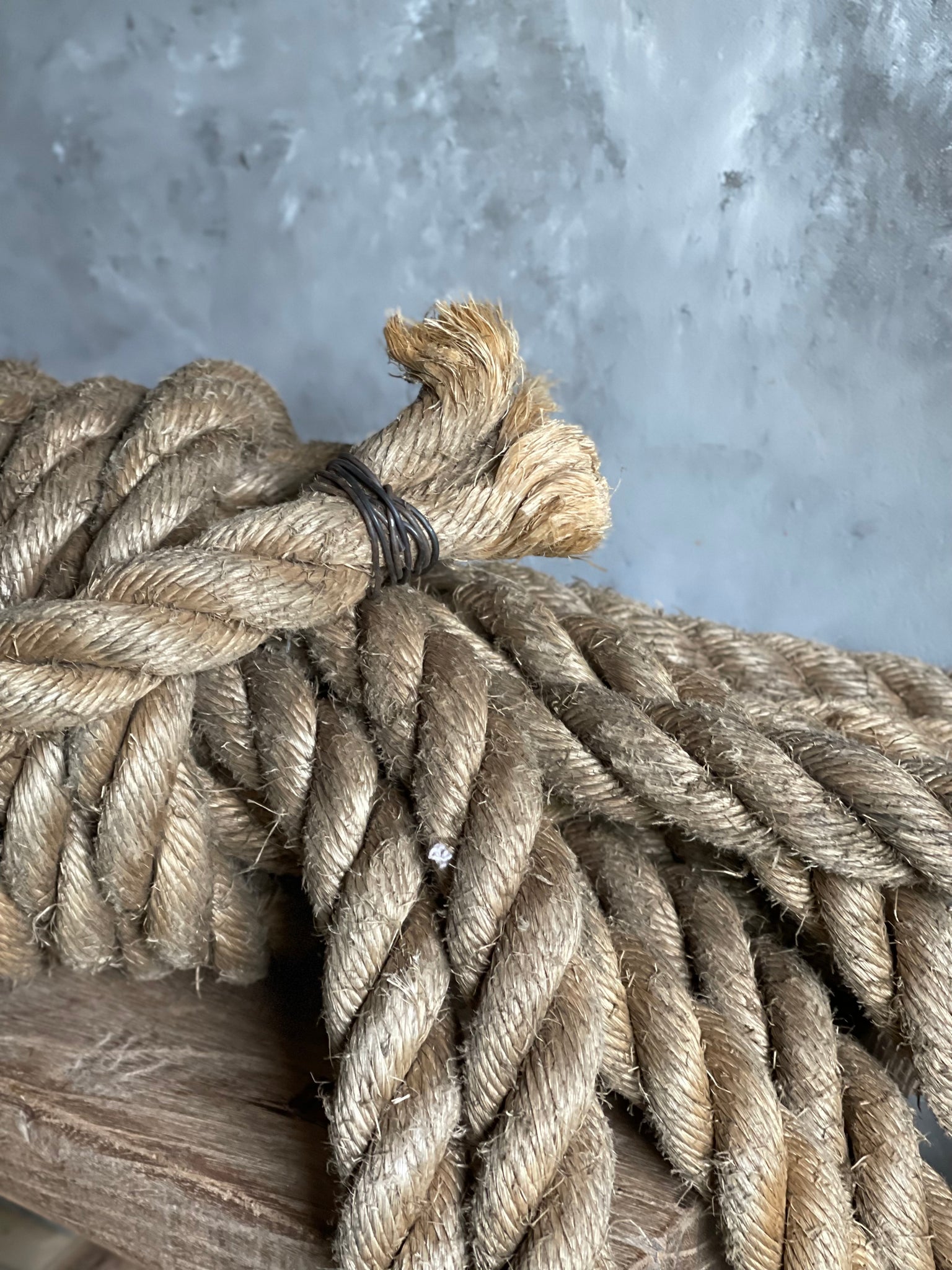 Vintage Large Size Thick Nautical Rope. – Picket Fence Imports