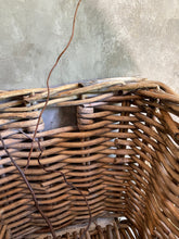 Load image into Gallery viewer, Vintage Square French Farmhouse Thick Wicker Basket.