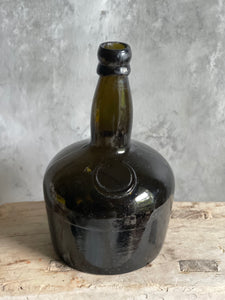Antique Amber Port Bottle Circa 1880 USA