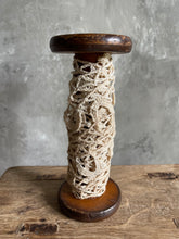 Load image into Gallery viewer, Antique Bobbin Wound With French Bobbin Lace.