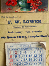 Load image into Gallery viewer, Vintage Grocery Store Calendar - Campbelltown NSW 1956.