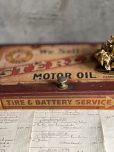 Load image into Gallery viewer, Rustic Hand Forged Motor Oil Tin With Lid.