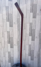Load image into Gallery viewer, Vintage Canadian Ice Hockey Stick - Deep Burgundy.