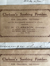 Load image into Gallery viewer, Clarkson’s Soothing Powders Pharmacy Sachet - Set of 2 NOS.