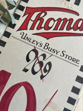 Load image into Gallery viewer, Thomas’ Unley’s Busy Store Vintage Handwritten Price Ticket - Larger Size.