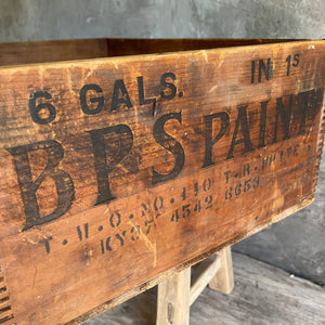 Rustic BPS Hardware Store Paint Crate - New York.