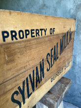 Load image into Gallery viewer, Sylvan Seal Inc. Farmhouse Milk Crate - August 1965.