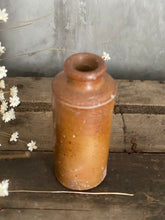 Load image into Gallery viewer, Antique Stoneware Inkwell Salt Glaze.