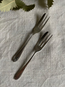 Silver Plate Cake Forks Set of 2 - Made In England.