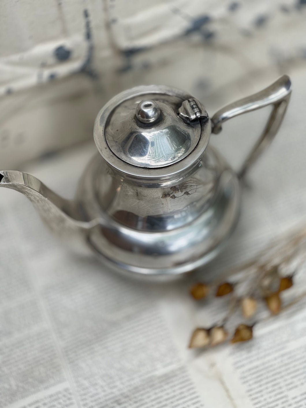 Antique Silver Teapot.