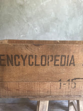 Load image into Gallery viewer, Large Antique Encyclopaedia Americana Box Circa 1920.