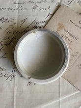 Load image into Gallery viewer, Antique Victorian Ironstone/Stoneware Toothpaste Pot Lid - Circa 1890