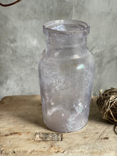 Load image into Gallery viewer, Antique Soft Amethyst Wide Top Bottle.