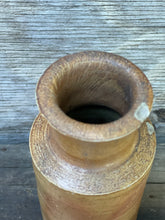 Load image into Gallery viewer, Wide Mouth Tan Stoneware Vessel.