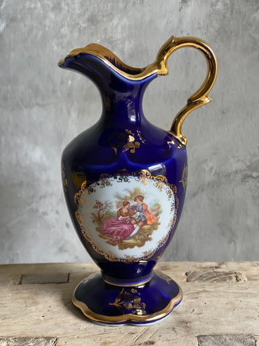 Vintage Limoges ‘Courting Couple’ Ewer.