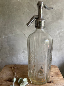 Vintage Tooth’s Blue Bow Soda Syphon Bottle - Circa 1950.