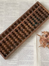 Load image into Gallery viewer, Vintage Japanese Wooden Abacus With Timber Back.