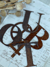 Load image into Gallery viewer, French Rusty Letters, Numbers &amp; Symbols.