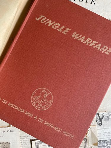 Jungle Warfare Hard Cover Book With Dust Jacket Australian War Memorial - Circa 1944
