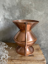 Load image into Gallery viewer, Vintage French Copper Unique Shaped Vase - Circa 1940.