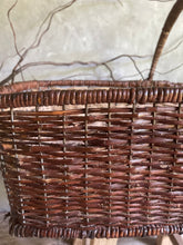 Load image into Gallery viewer, French Farmhouse Large Woven Foraging Basket - Rectangular.