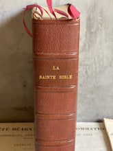 Load image into Gallery viewer, Antique French Leather Bound Bible - La Sainte Bible.