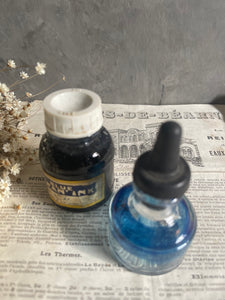 Blue Swan Ink & Bottle - Set of 2.