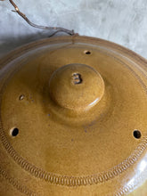 Load image into Gallery viewer, Antique Two Toned Stoneware Crock With Lid - Circa 1900 Large Size.