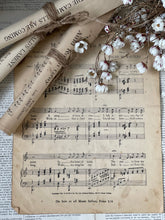 Load image into Gallery viewer, Antique Music Sheets - Set Of 12