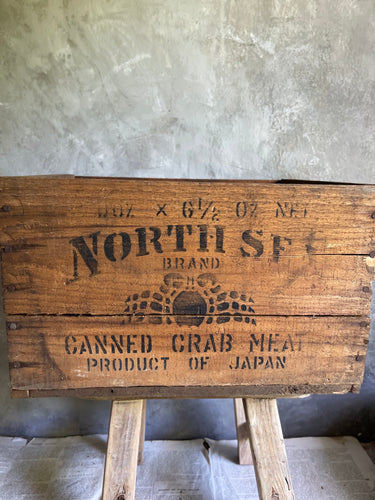 Vintage North SF Crab Meat Crate Boston - USA