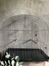 Load image into Gallery viewer, Vintage Farmhouse Metal &amp; Wire Work Bird Cage - Circa 1950.