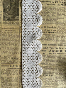Antique French & English Handmade Bobbin Lace - Sold Per Metre.