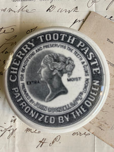Antique Victorian Ironstone/Stoneware Toothpaste Pot Lid - Circa 1890