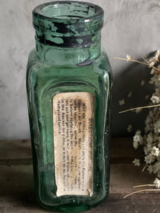 Antique ‘Leather Reviver’ Bottle With Labels.