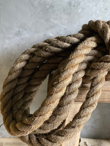 HUGE Vintage Rope 2 Inch Thick Nautical Themed Ship Boat Rope
