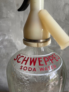 Vintage Schweppes Soda Syphon Bottle - Circa 1950.