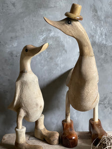 Carved Timber Ducks - SPECIAL PRICE