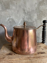 Load image into Gallery viewer, Antique Copper Teapot - Acorn Detail Lid Circa 1890 UK.
