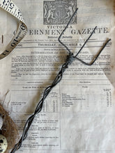 Load image into Gallery viewer, Vintage Handmade Twisted Wire Work Toasting Fork.