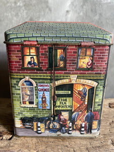 Vintage G.Woodrow Tea Merchant Tin - Made in England.