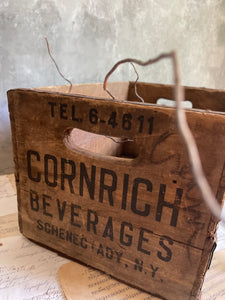 Vintage Cornrich Beverage Crate - New York.