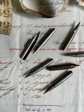 Load image into Gallery viewer, Vintage Calligraphy Nibs - Set of 7 Birmingham.
