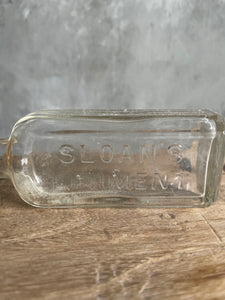 Antique Sloans Liniment Bottle - Circa 1940 USA.