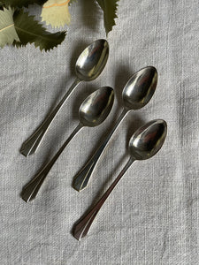 Antique Demitasse Silver Spoons - Sets of 4 or 6 Made in England.