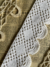 Load image into Gallery viewer, Antique French &amp; English Handmade Bobbin Lace - Sold Per Metre.