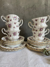 Load image into Gallery viewer, Vintage Royal Albert Sweet Violets 18 Piece Tea Set - Circa 1966 (Never Used)