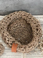 Load image into Gallery viewer, Handwoven Hemp Slouch Basket - Natural Organic Fibre.